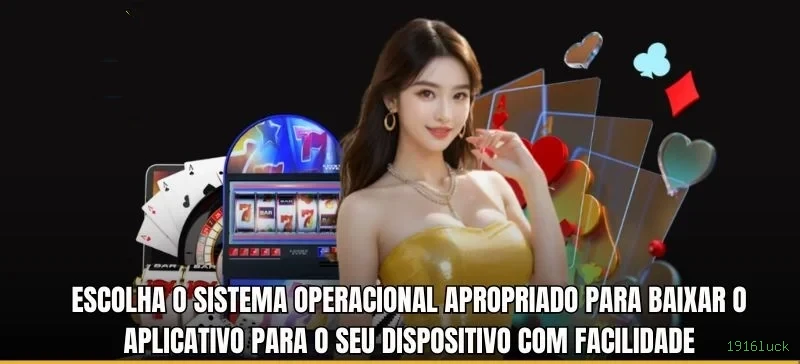 Imagem promocional do aplicativo mobile da 1916luck